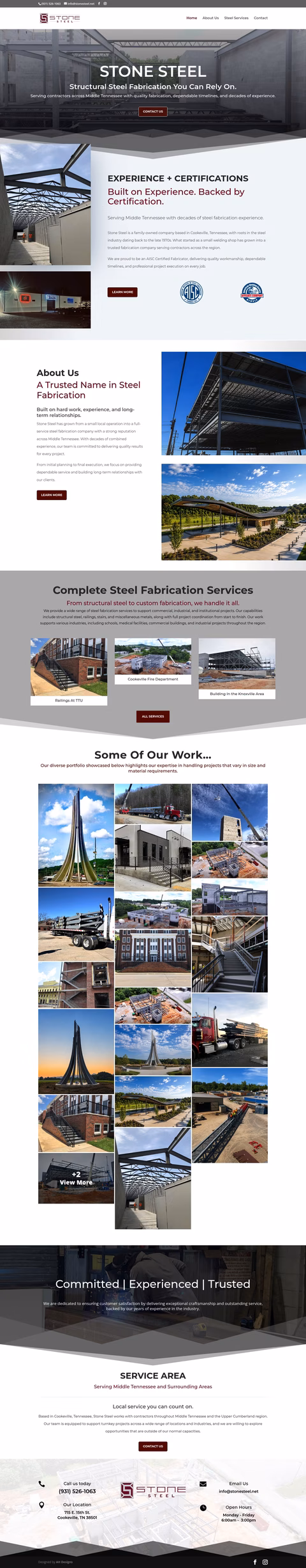 Stone-Steel Homepage 1440px