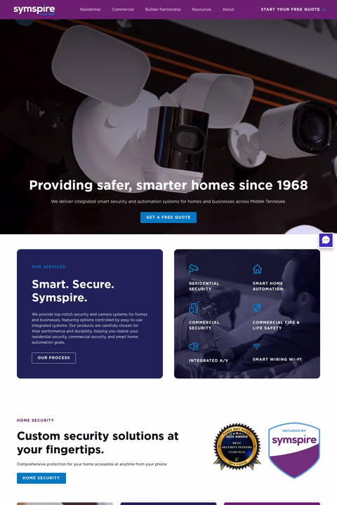 Symspire Homepage 1440px
