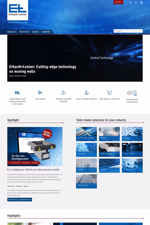Erhardt-Leimer Homepage 1440px