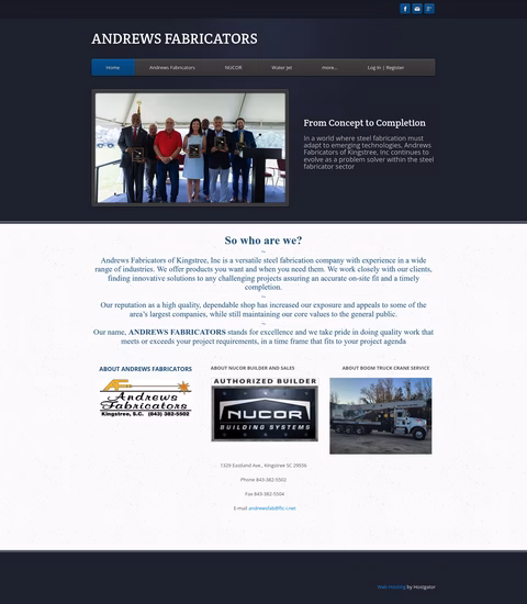 Andrews-Fabricators Homepage 1440px