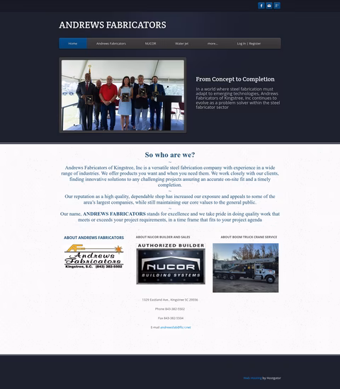 Andrews-Fabricators Homepage 1440px