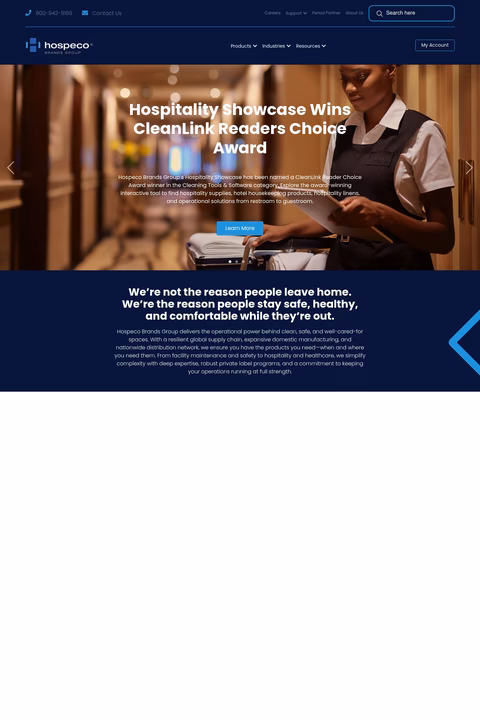 Hospeco-Brands-Group Homepage 1440px