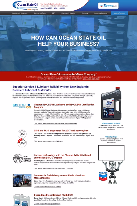 Ocean-State-Oil Homepage 1440px