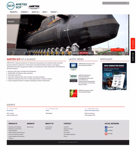 Ametek-Scp Homepage 1440px