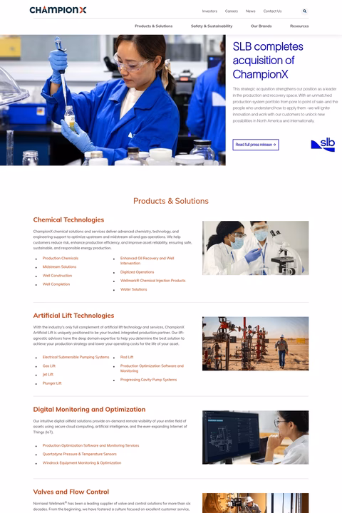 Championx Homepage 1440px