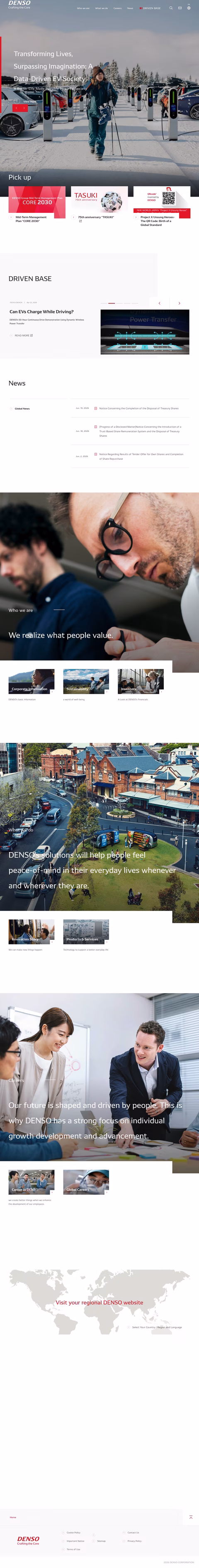 Denso Homepage 1440px