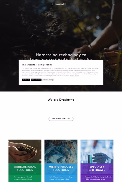 Draslovka Homepage 1440px