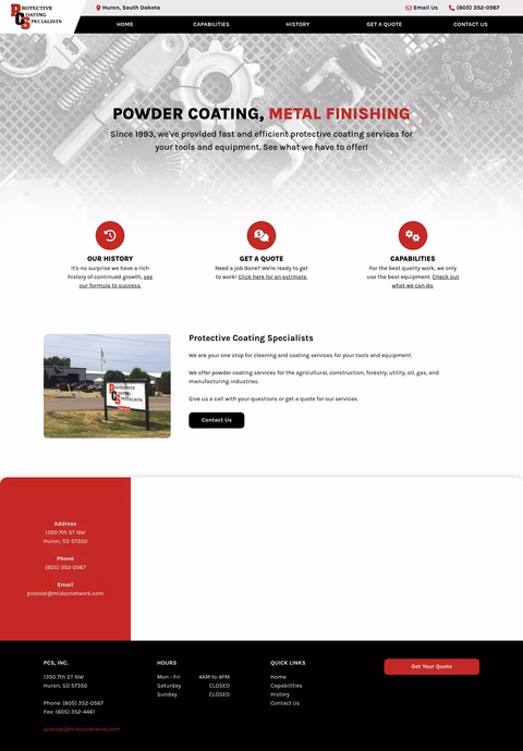 Protective-Coating-Specialists Homepage 1440px