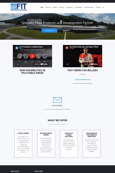 Fiber-Innovation-Technology Homepage 1440px