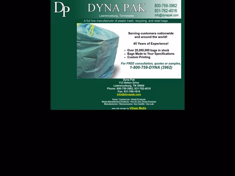 Dyna-Pak Homepage 1440px