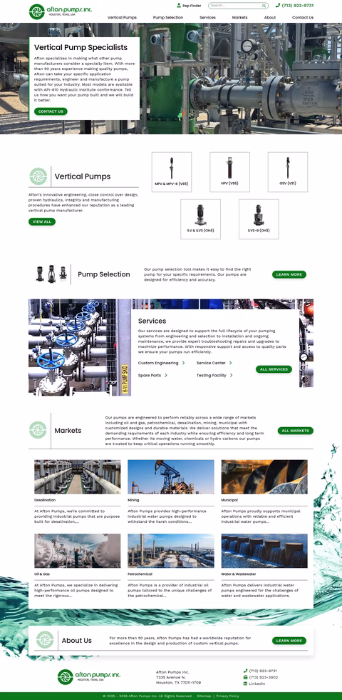 Afton-Pumps Homepage 1440px