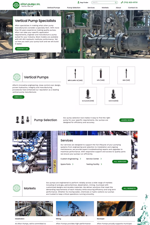 Afton-Pumps Homepage 1440px