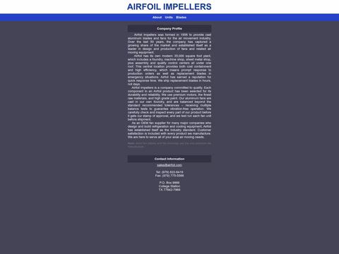 Airfoil-Impellers Homepage 1440px