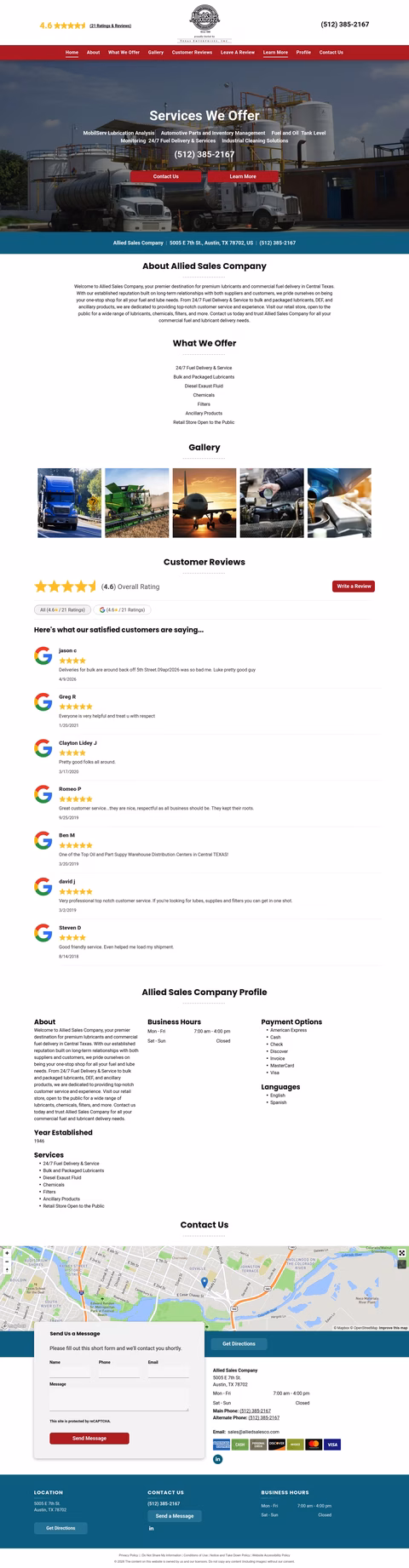 Allied-Sales-Company Homepage 1440px