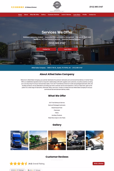 Allied-Sales-Company Homepage 1440px