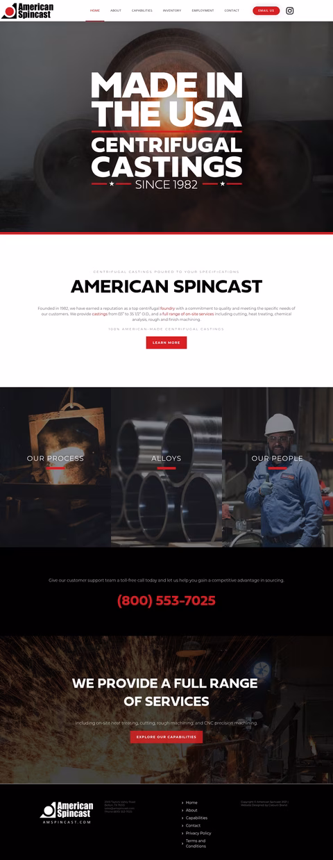 American-Spincast Homepage 1440px