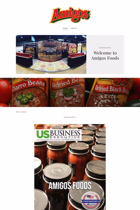 Amigos-Foods Homepage 1440px