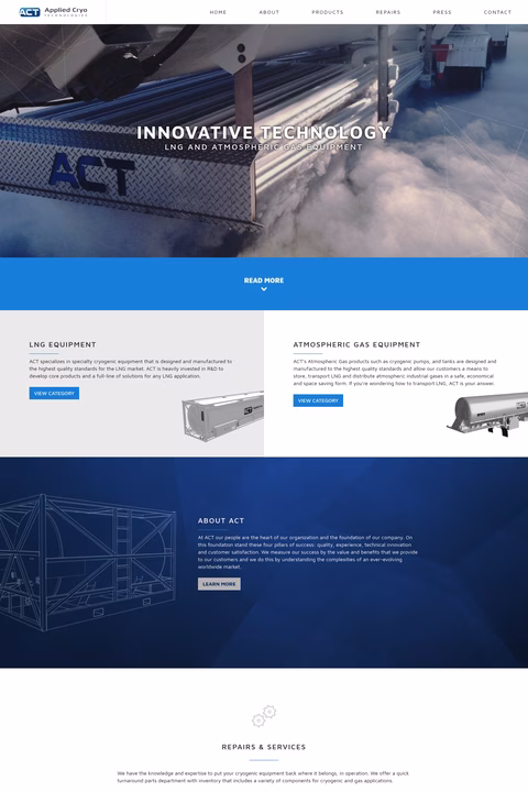 Applied-Cryo-Technologies Homepage 1440px