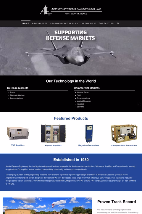 Applied-Systems-Engineering Homepage 1440px