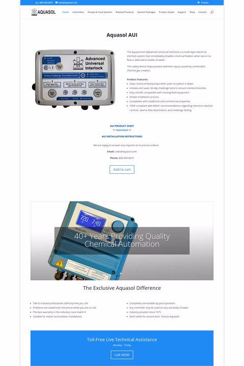 Aquasol Homepage 1440px