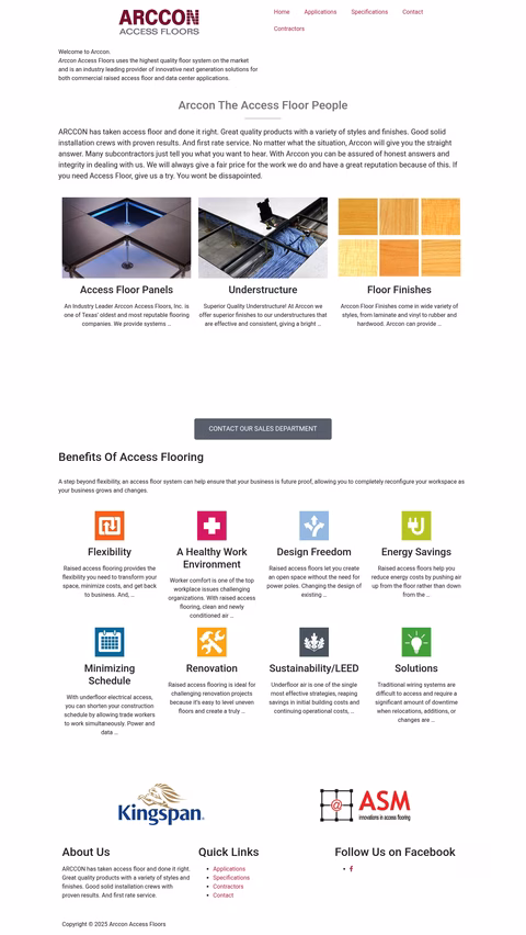 Arccon-Access-Floors Homepage 1440px
