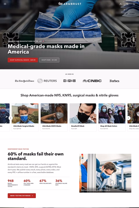 Armbrust-American Homepage 1440px