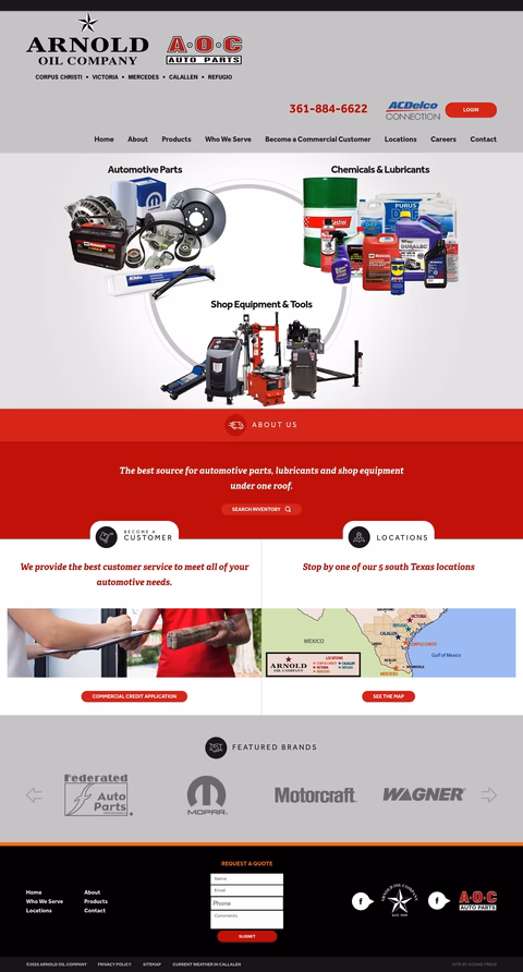 Arnold-Oil-Company Homepage 1440px