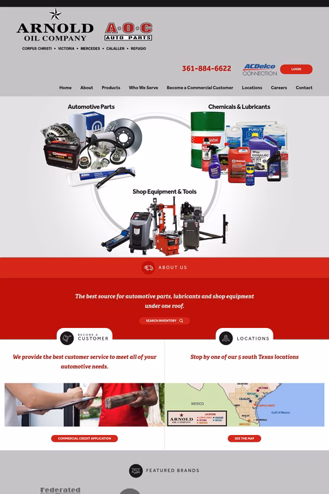 Arnold-Oil-Company Homepage 1440px