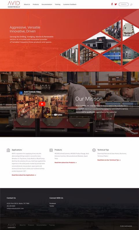 Avid-Controls Homepage 1440px