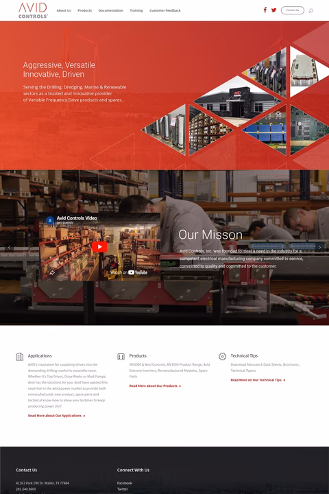 Avid-Controls Homepage 1440px