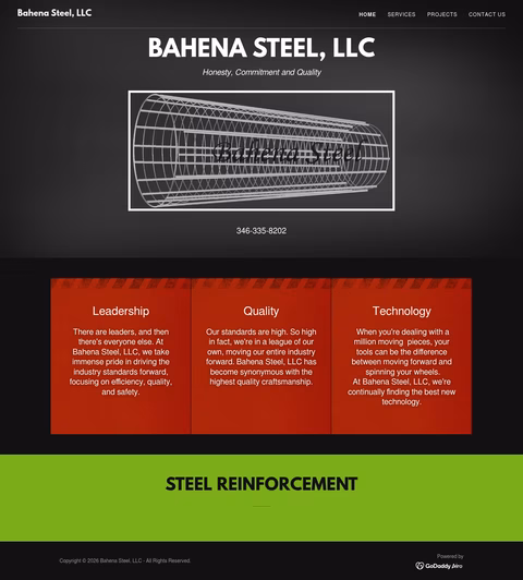 Bahena-Steel Homepage 1440px