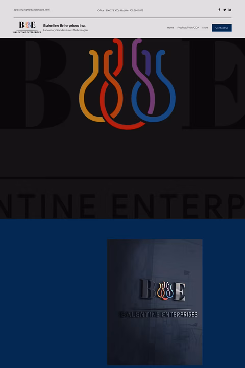 Balentine-Enterprises-Inc Homepage 1440px