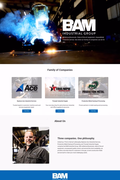 Bam-Industrial-Group Homepage 1440px
