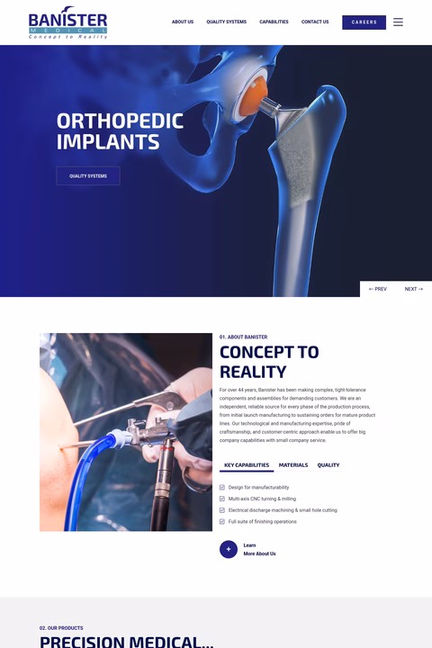 Banister-Medical Homepage 1440px