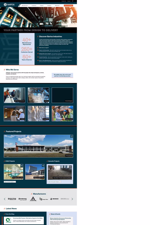 Bartos-Industries Homepage 1440px