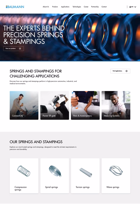 Baumann-Springs Homepage 1440px