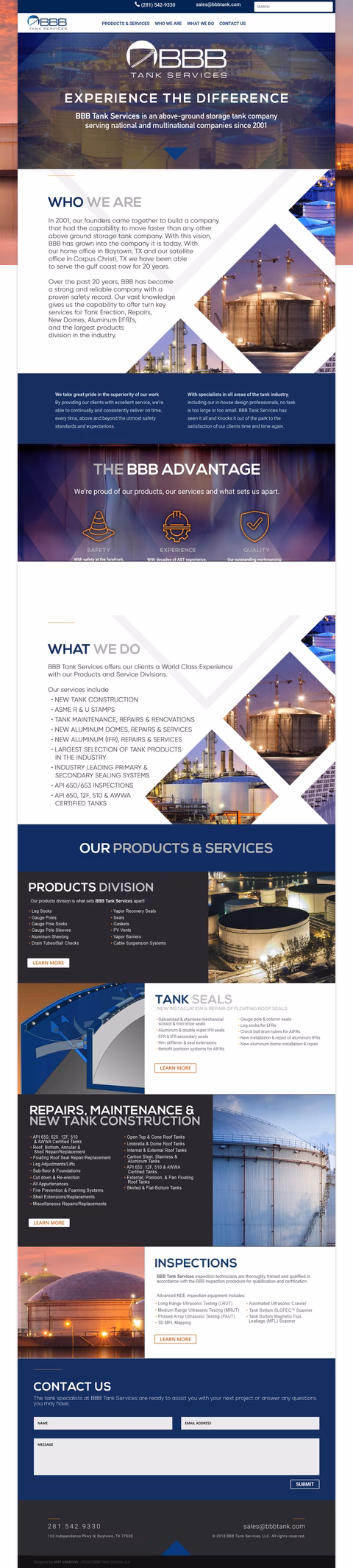 Bbb-Tank-Services Homepage 1440px