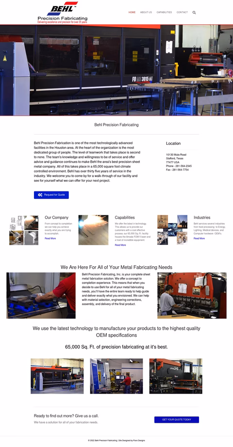 Behl-Precision-Fabricating Homepage 1440px