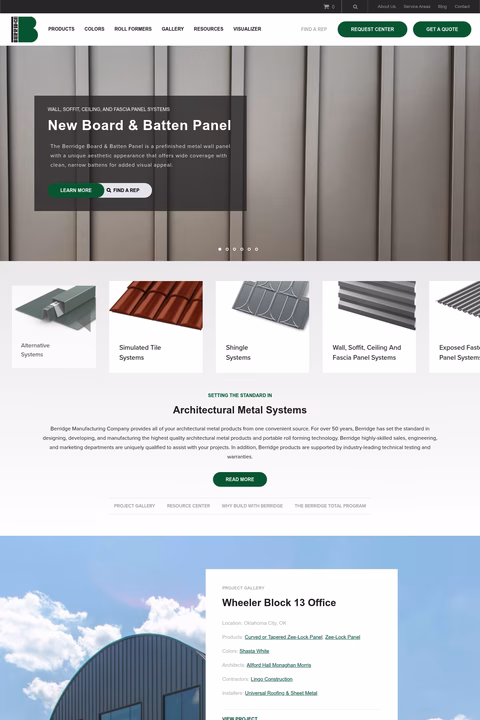 Berridge-Manufacturing-Company Homepage 1440px