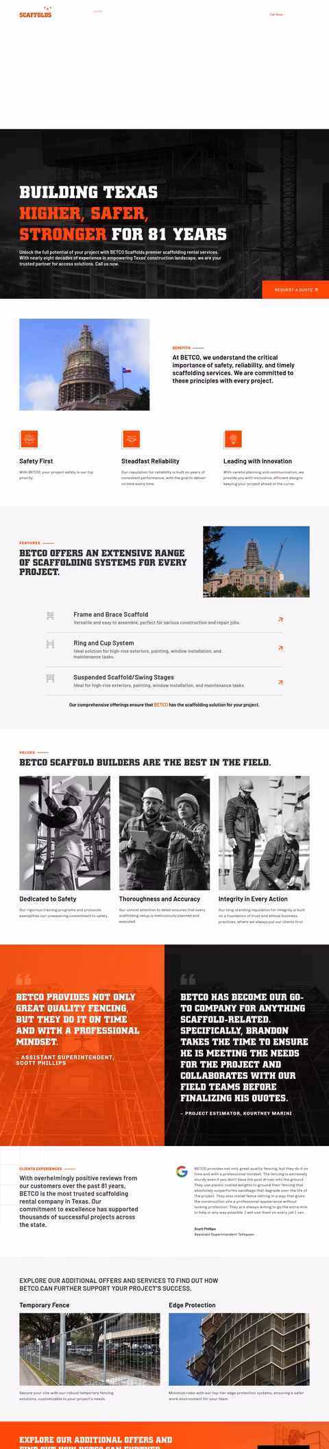 Betco-Scaffolds Homepage 1440px