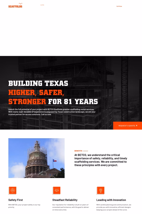 Betco-Scaffolds Homepage 1440px
