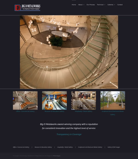 Big-D-Metalworks Homepage 1440px