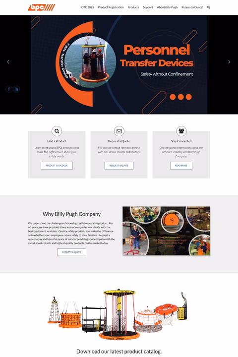 Billy-Pugh-Company Homepage 1440px
