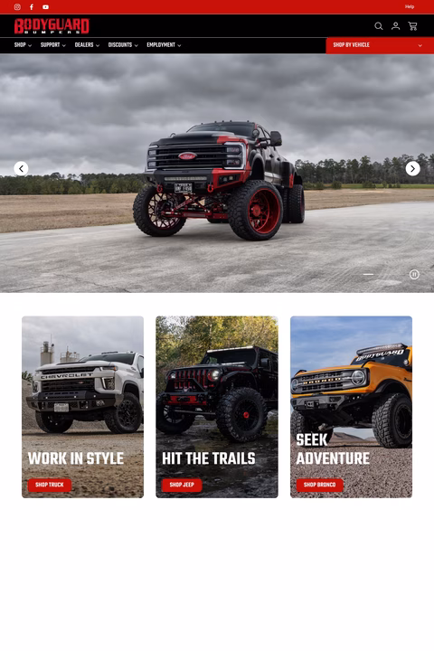 Bodyguard-Bumpers Homepage 1440px