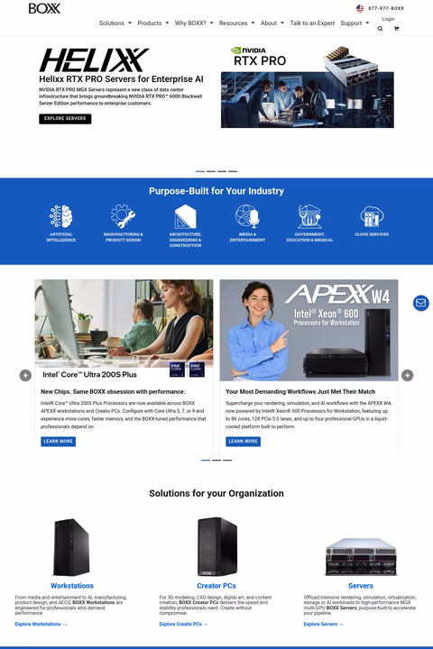Boxx-Technologies Homepage 1440px