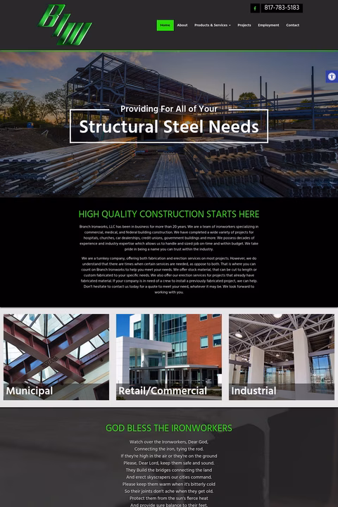 Branch-Ironworks Homepage 1440px