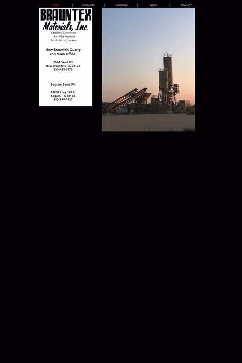 Brauntex-Materials Homepage 1440px