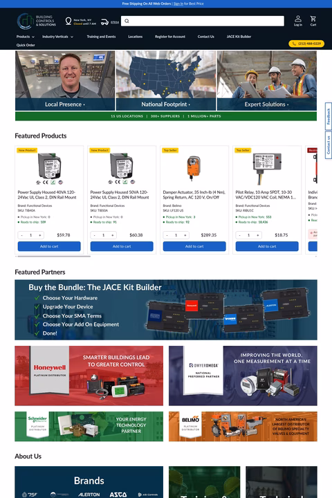 Building-Controls-Solutions Homepage 1440px
