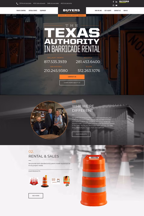 Buyers-Barricades Homepage 1440px