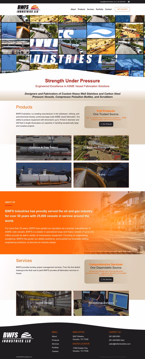 Bwfs-Industries Homepage 1440px